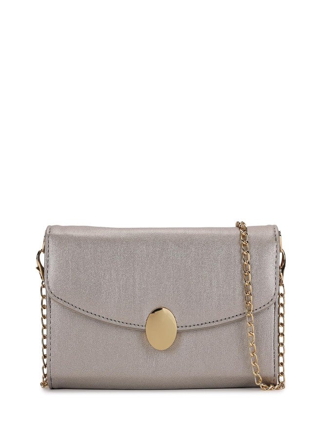 Fastrack Women's Linklet Clutch | Detachable Chain, Card & Cash Slots, Magnetic Flap | Modern Evening Bag | 6 Months Warranty - Image 1